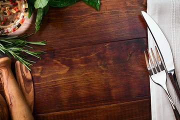 Art italian homemade food background