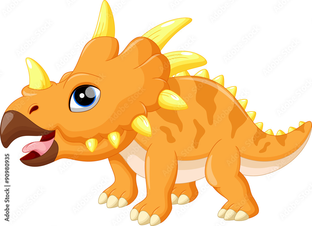 Cute triceratops cartoon Cute triceratops cartoon