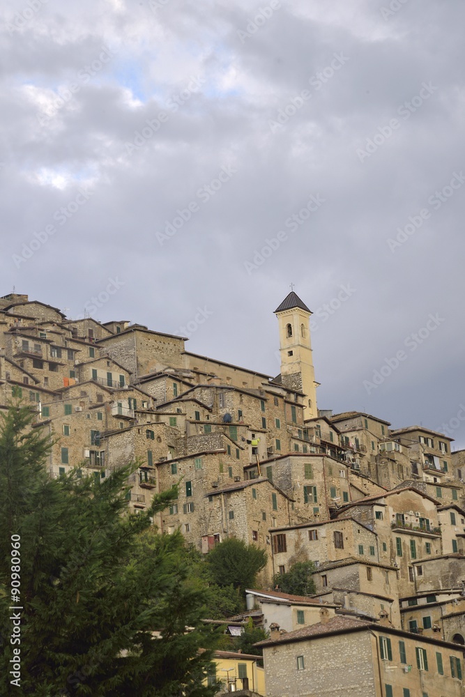 Vista del Borgo di Olevano Romano