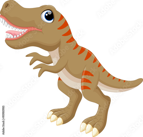 Cute tyrannosaurus cartoon