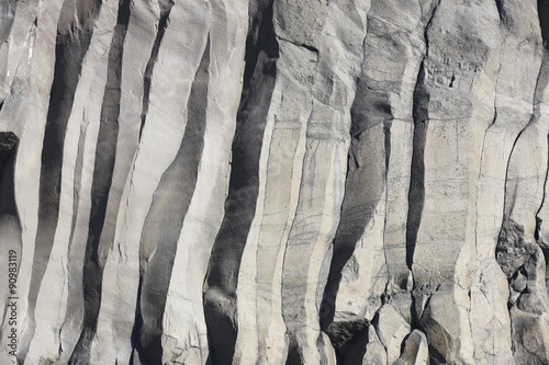 Azores basalt wall in Sao Jorge. Faja do Ouvidor. Portugal photo