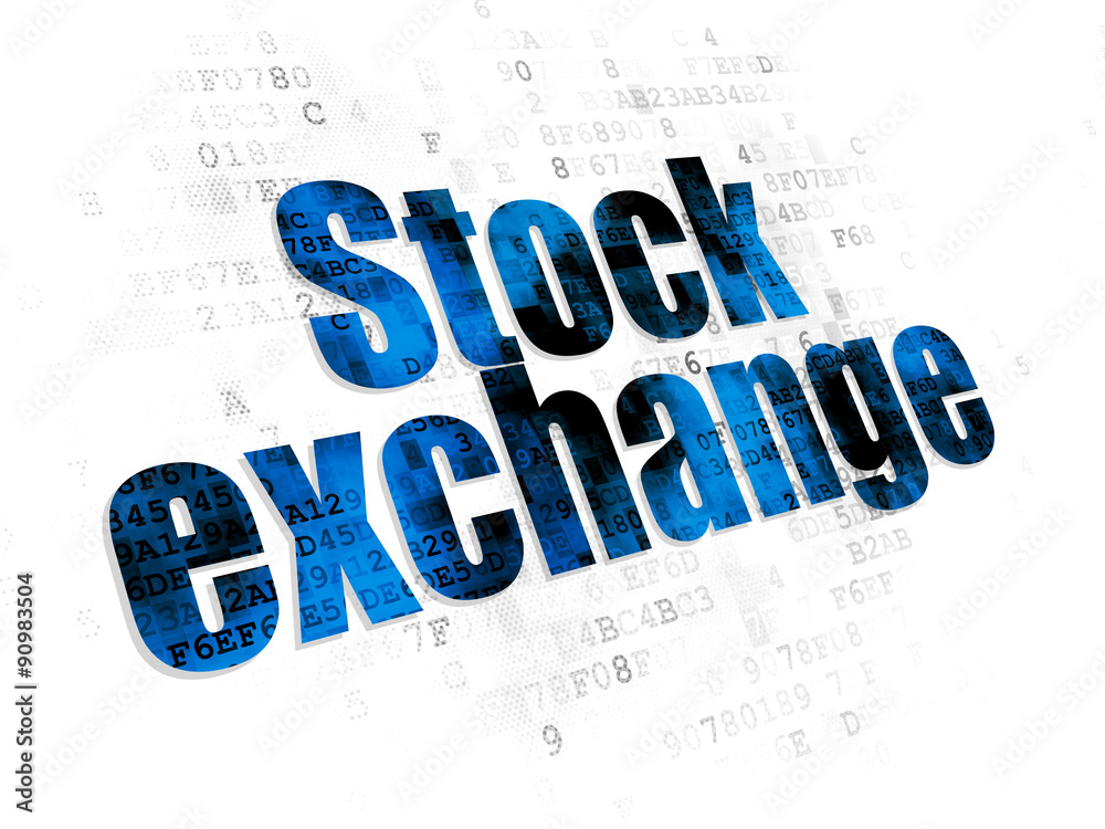 Finance concept: Stock Exchange on Digital background