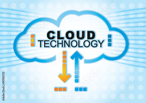 Cloud technology concept.