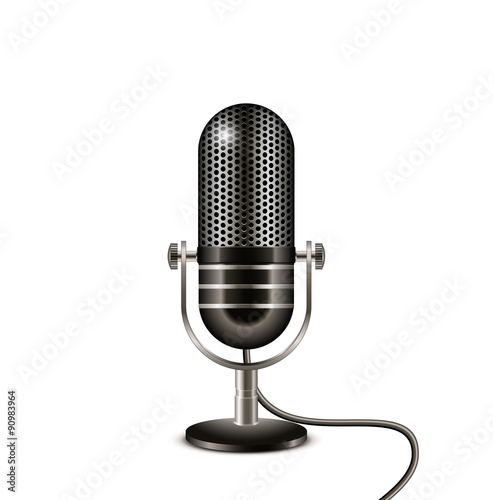 Retro microphone