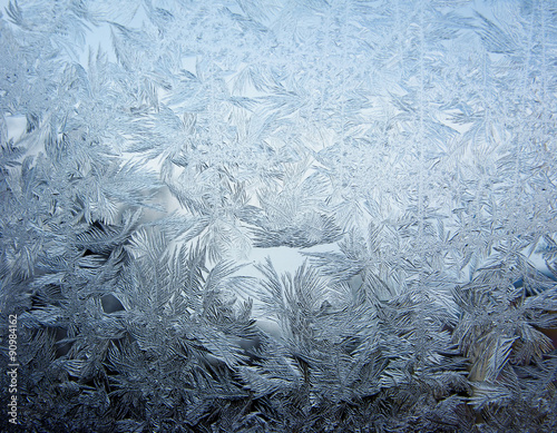 snowflakes ice on glass abstract texture background