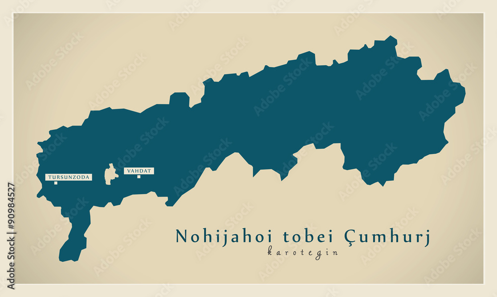 Modern Map - Nohijahoi tobei Cumhurj TJ