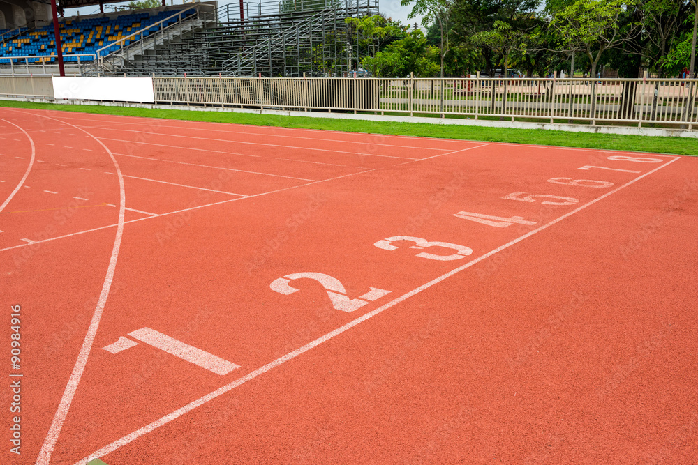 Fototapeta premium retro sport running track