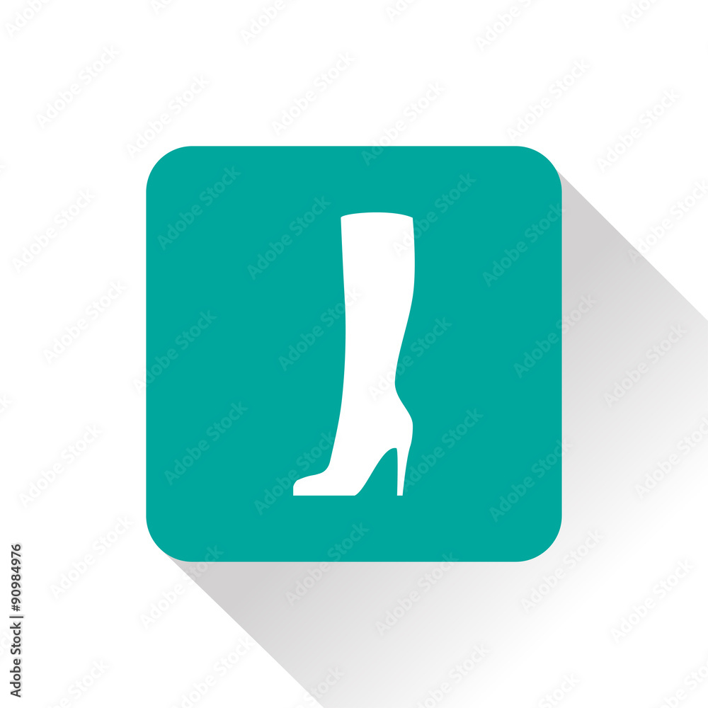 Woman boot icon Woman boot icon