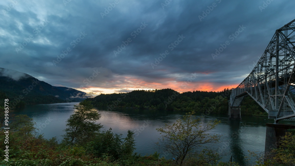 Ultra High Definition UHD 4k Time Lapse Movie of Dramatic Clouds Movement and Colorful Sunset along Columbia River Gorge in Portland Oregon at Blue Hour 4096x2304 Ultra High Definition UHD 4k Time Lapse Movie of Dramatic Clouds Movement and Colorful Sunset along Columbia River Gorge in Portland Oregon at Blue Hour 4096x2304