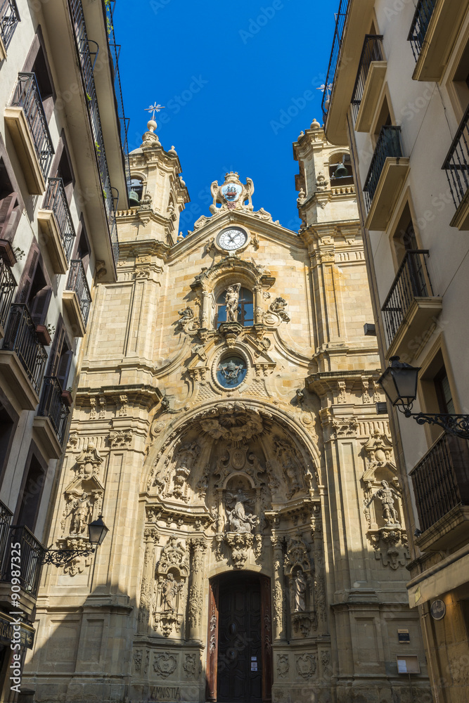 Church of Santa Maria del Coro in Donostia (Spain)