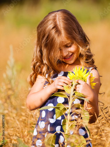 little golden-haired girl photo