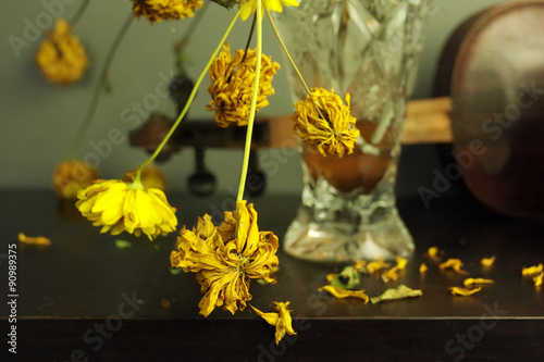 Wilted Yellow Flowers