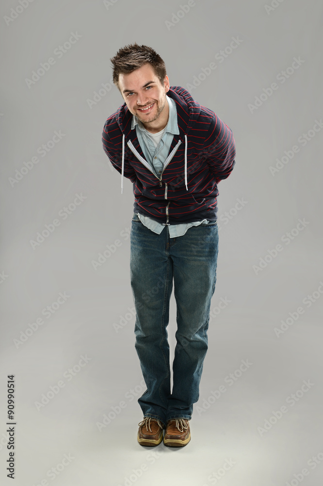 Fototapeta premium Portrait of Young Hip Man Posing