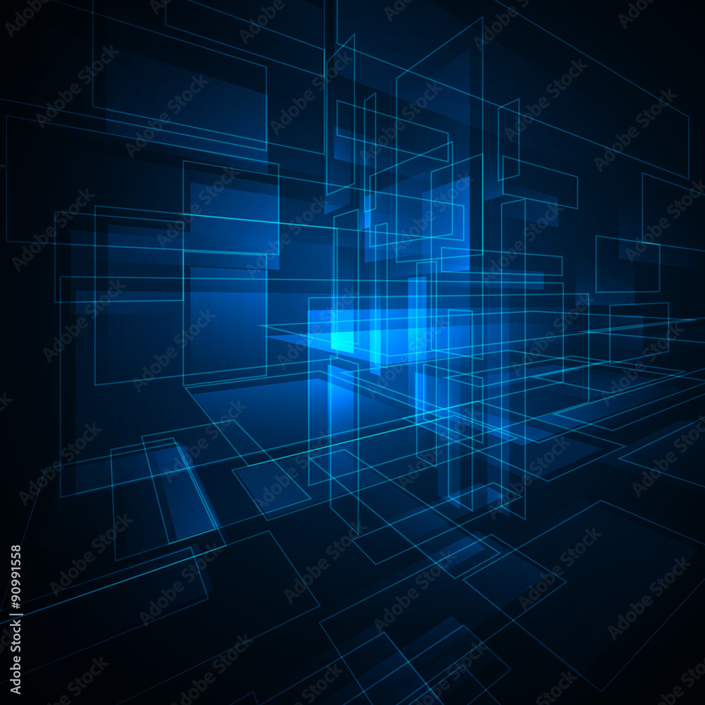 Abstract technology background. Vector illustration.