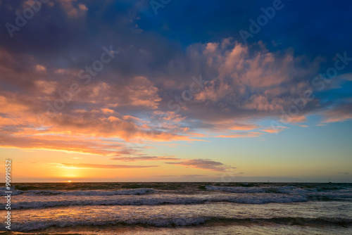 Sunset on the beach