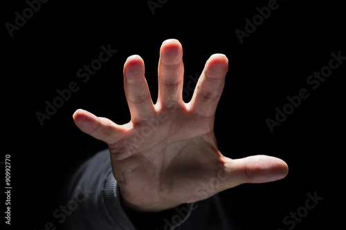 Hand reaching or attacking