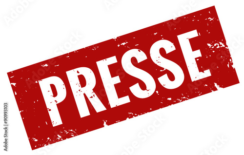 Presse Stempel rot button 