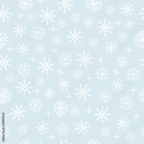 snowflakes seamless pattern