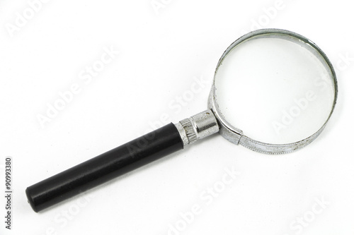 old Magnifier isolated on white background
