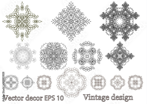 A set of patterns for your creativity, old vignettes, la razkras
