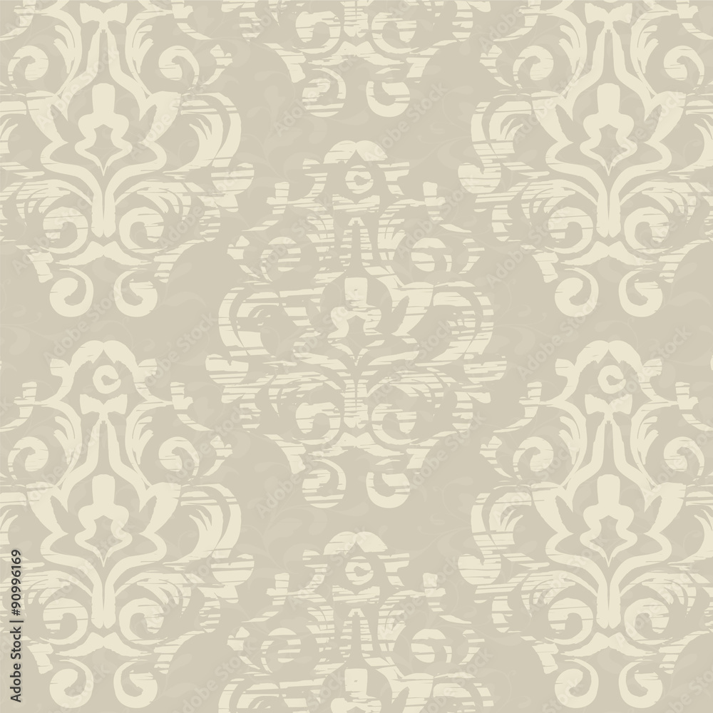 Antique vintage floral seamless pattern