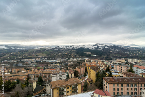 panoramic day view of Potenza, Italy
