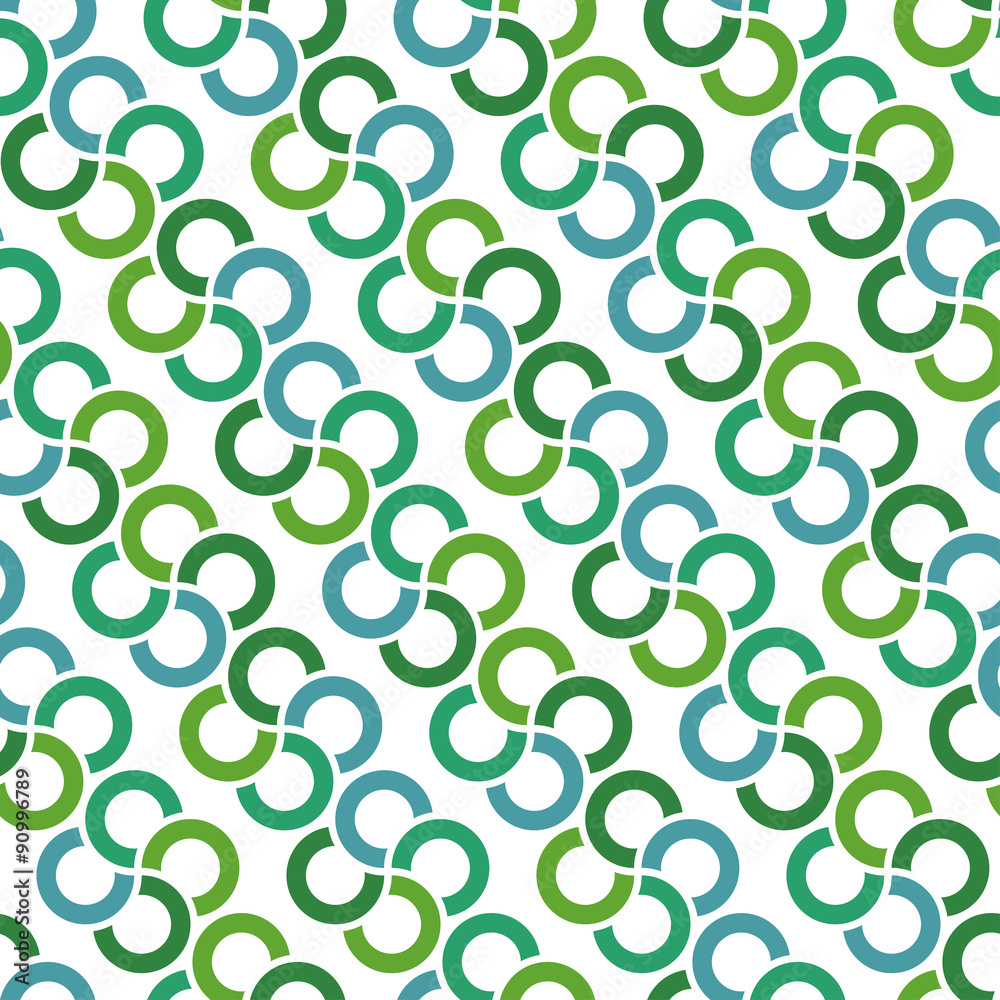 Consecutive circles background. Seamless pattern. Vector. 連続した輪のパターン