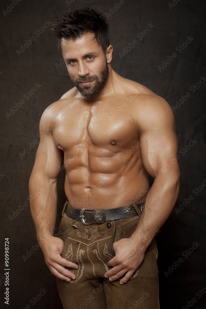 Fototapeta premium bavarian muscle man
