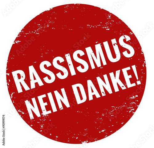 Rassismus nein danke Stempel