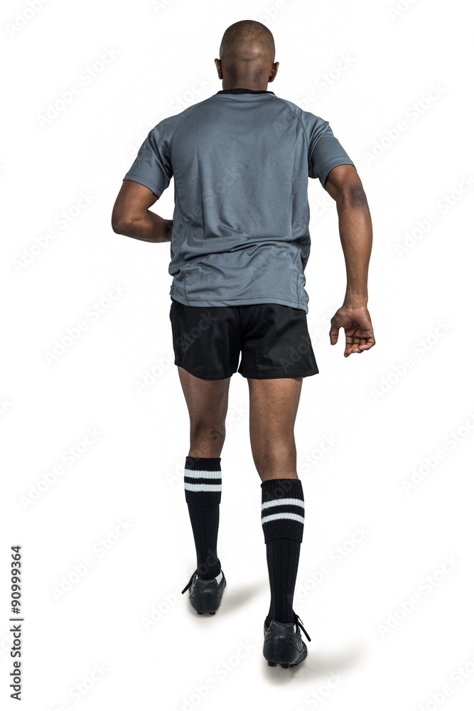 Rear view of an athlete Rear view of an athlete