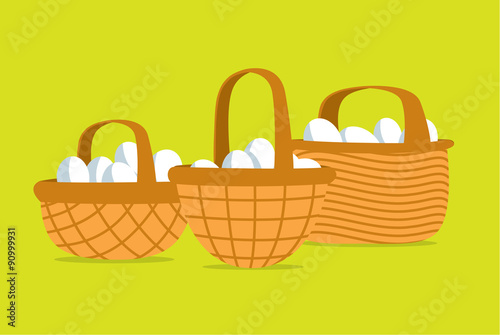 Many eggs put in different basket