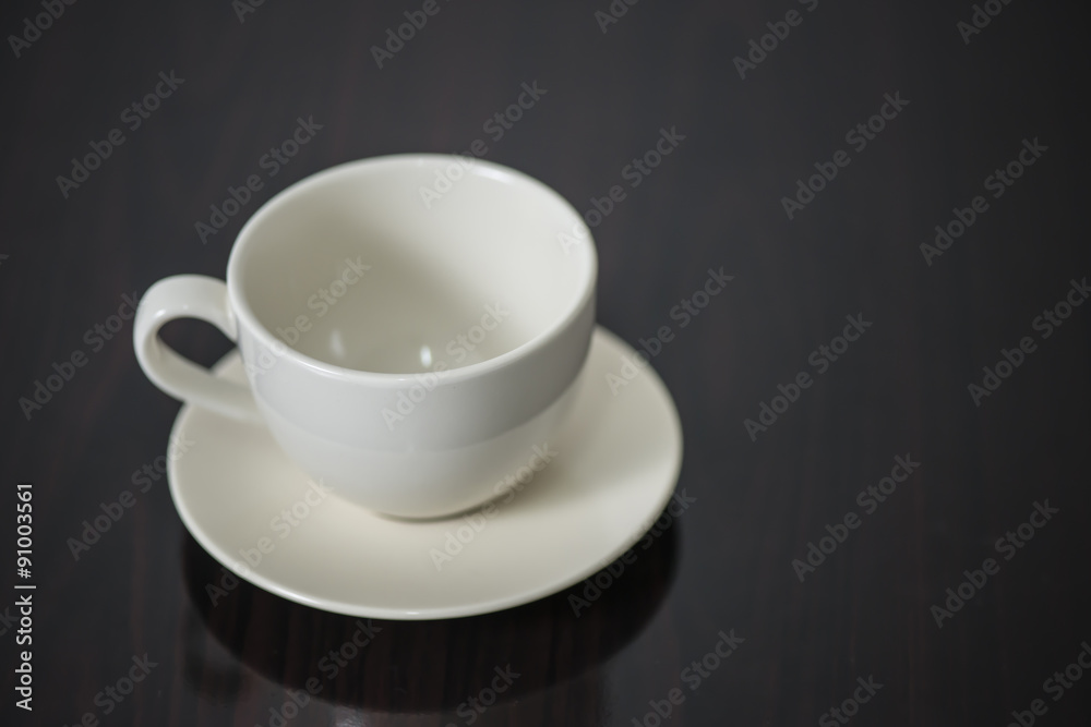 Soft focus Cup of coffee on table Soft focus Cup of coffee on table