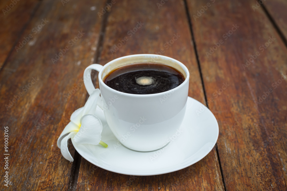 Soft focus Cup of coffee on table Soft focus Cup of coffee on table