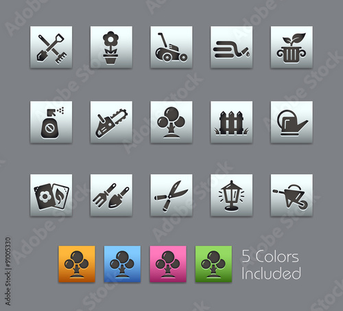 Gardening Icons - EPS file includes 5 Colors.