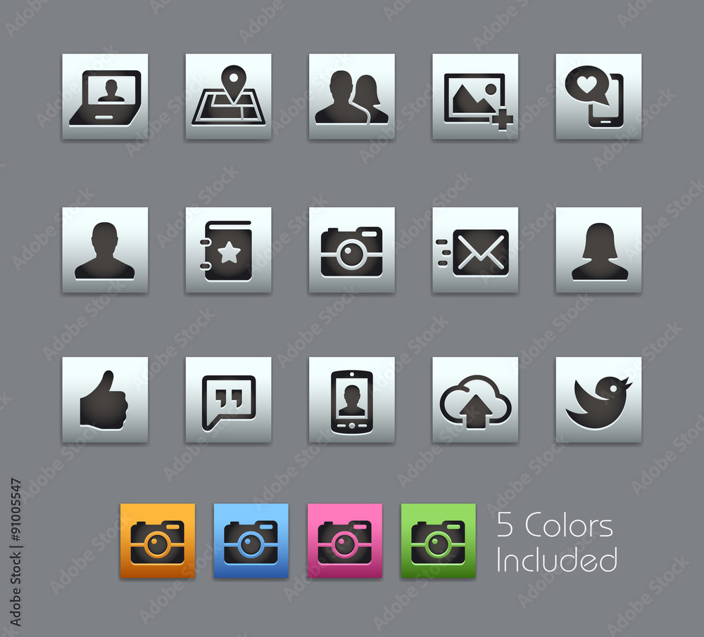Social Icons - EPS file includes 5 Colors. Social Icons - EPS file includes 5 Colors.
