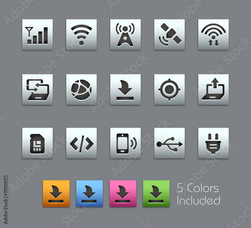 Connectivity Icons - EPS file includes 5 Colors.