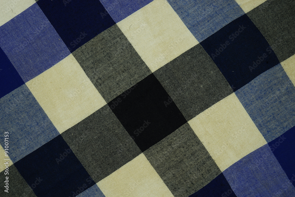 Fototapeta premium blue and black scottish fabric