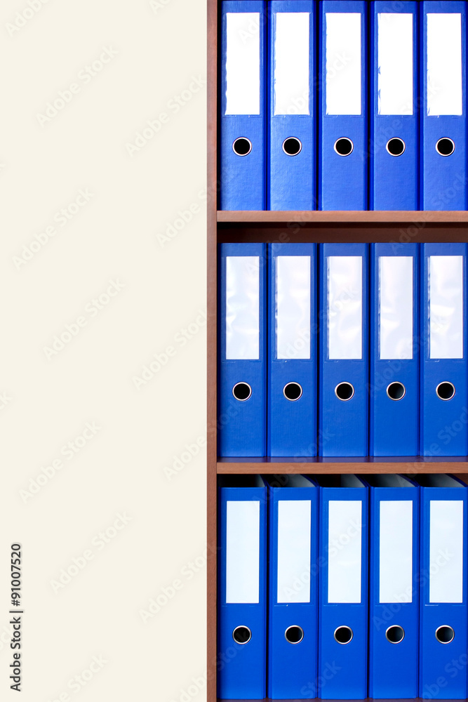 The image of file folders. 