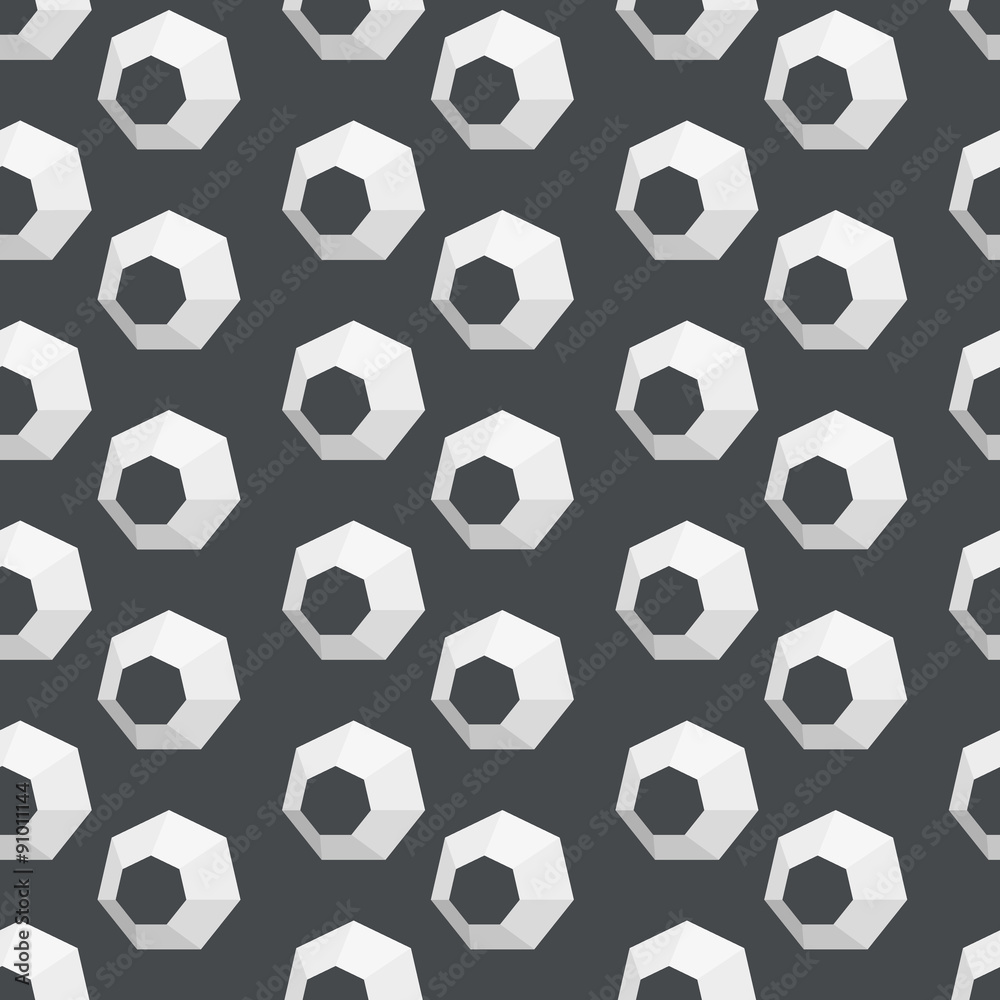Seamless pattern with abstract figures. Hexagon Seamless pattern with abstract figures. Hexagon