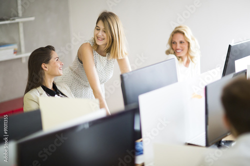 Young women in the office