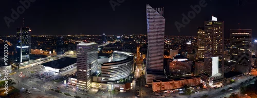 Fototapeta Warszawa nocą