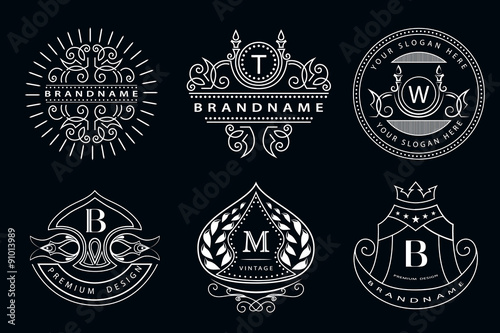 Monogram design elements, graceful template. Elegant line art logo design. Business sign, identity for Restaurant, Royalty, Boutique, Cafe, Hotel, Heraldic, Jewelry, Fashion, Wine. Vector illustration