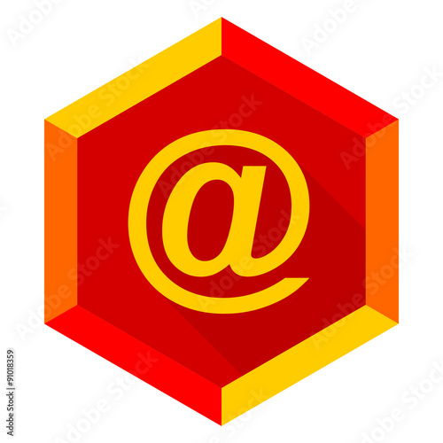 email flat design modern icon