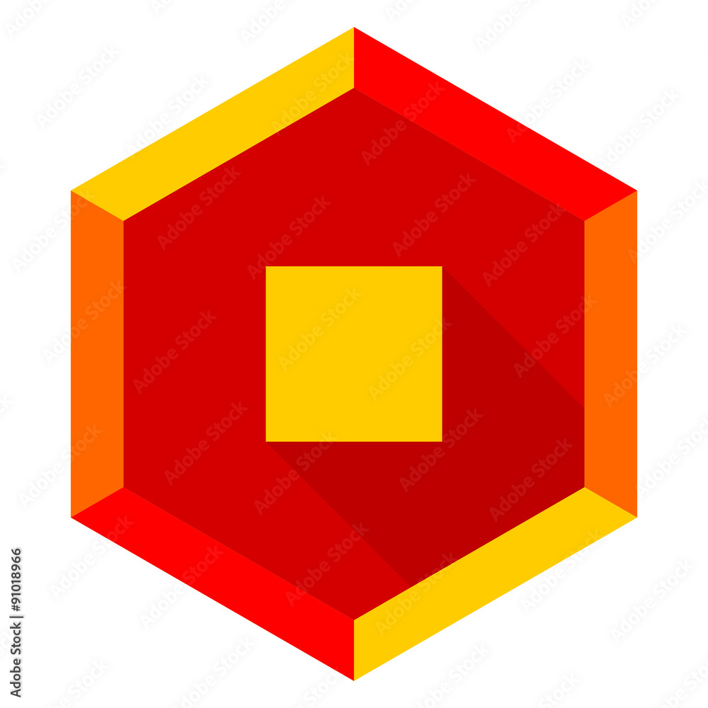stop flat design modern icon stop flat design modern icon