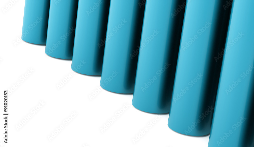 Fototapeta premium Abstract tube background rendered