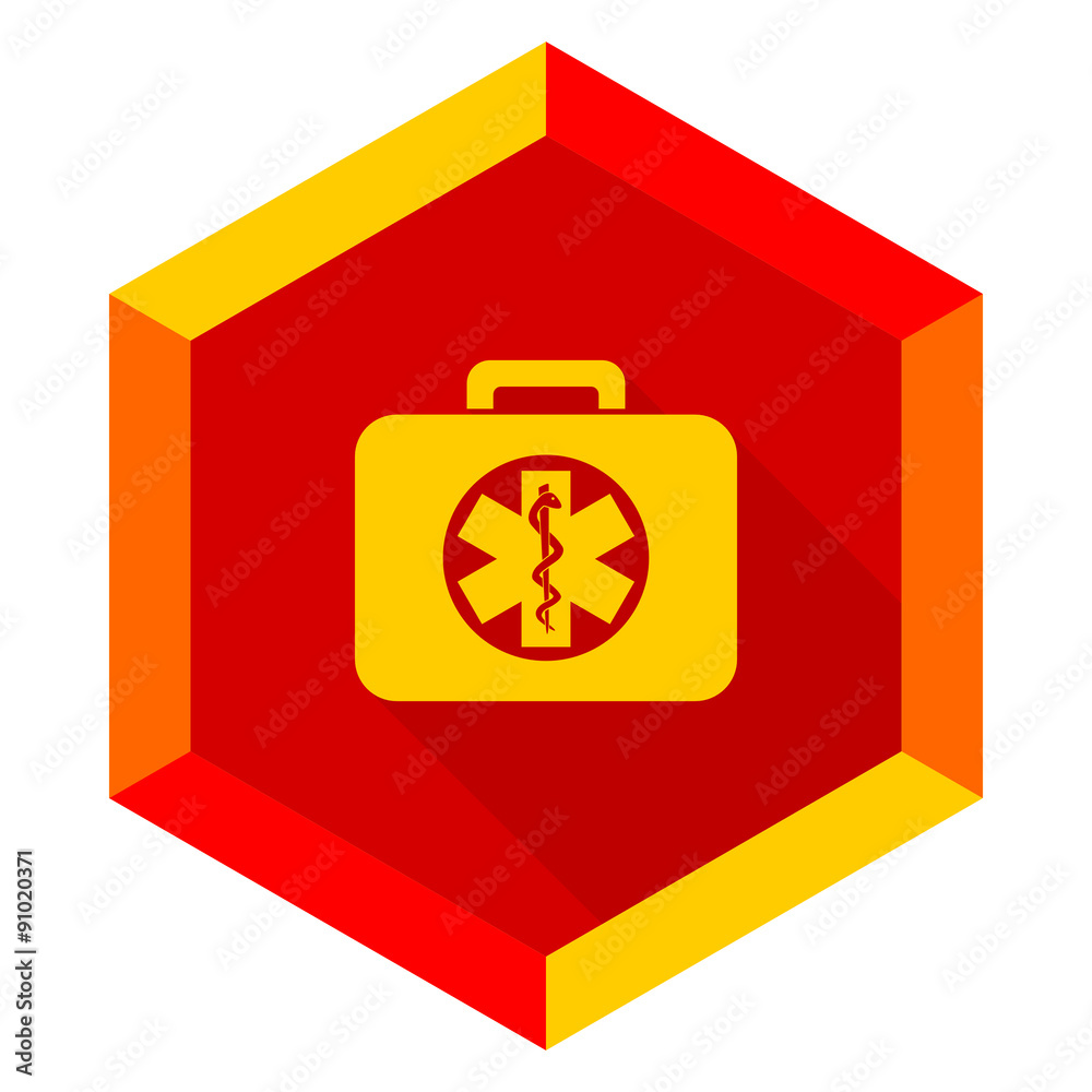 rescue kit flat design modern icon rescue kit flat design modern icon
