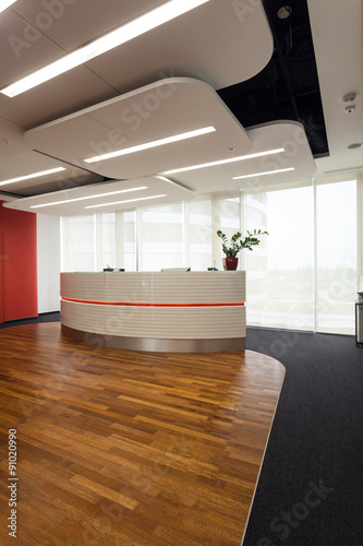 Reception in modern office