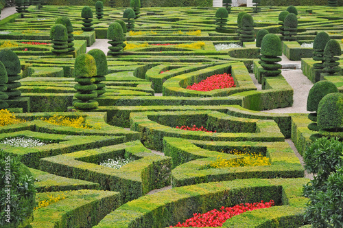 I giardini del Castello di Villandry - Loira, Francia photo