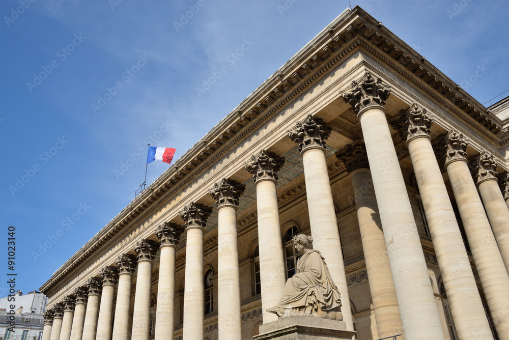 Palais Brongniart, siège de la bourse de Paris - Paris stock exchange in France