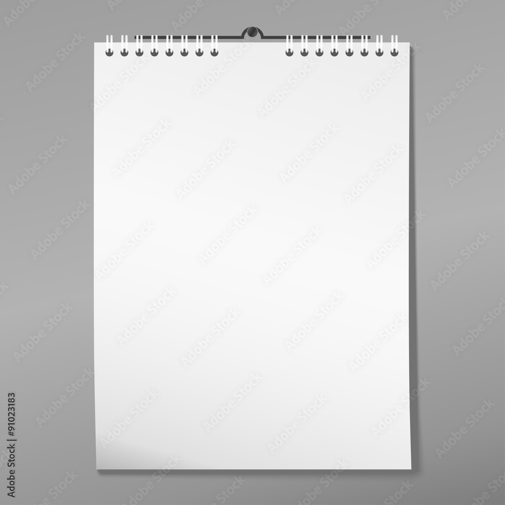 Calendar on the wall Calendar on the wall